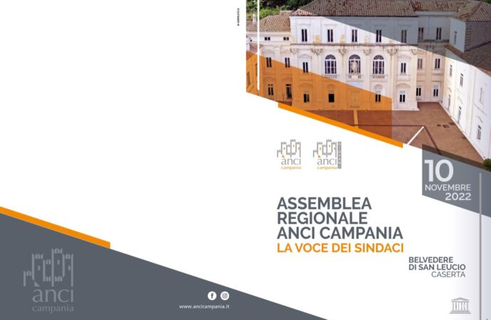 Assemblea Anci Campania del 10 novembre a San Leucio: ecco il programma e il form per registrarsi